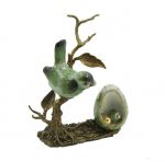 bird with egg on bronze branch, art 0669150