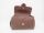 brown leather bag with golden  buckle, art 0780318