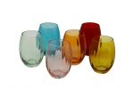 6 pcs set water glasses assorted color, art 0475700