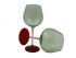 2 pcs set wine goblets green-red-pink color, art 0475803
