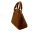 Katharine leather cognac color handle bag with belt, art 0780322CO