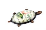 Large bronze base Turtle with crystal top CHRISTMAS, art 0790050G