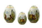 3 eggs assorted set "Easter Bunny" cm 16, art 9831020